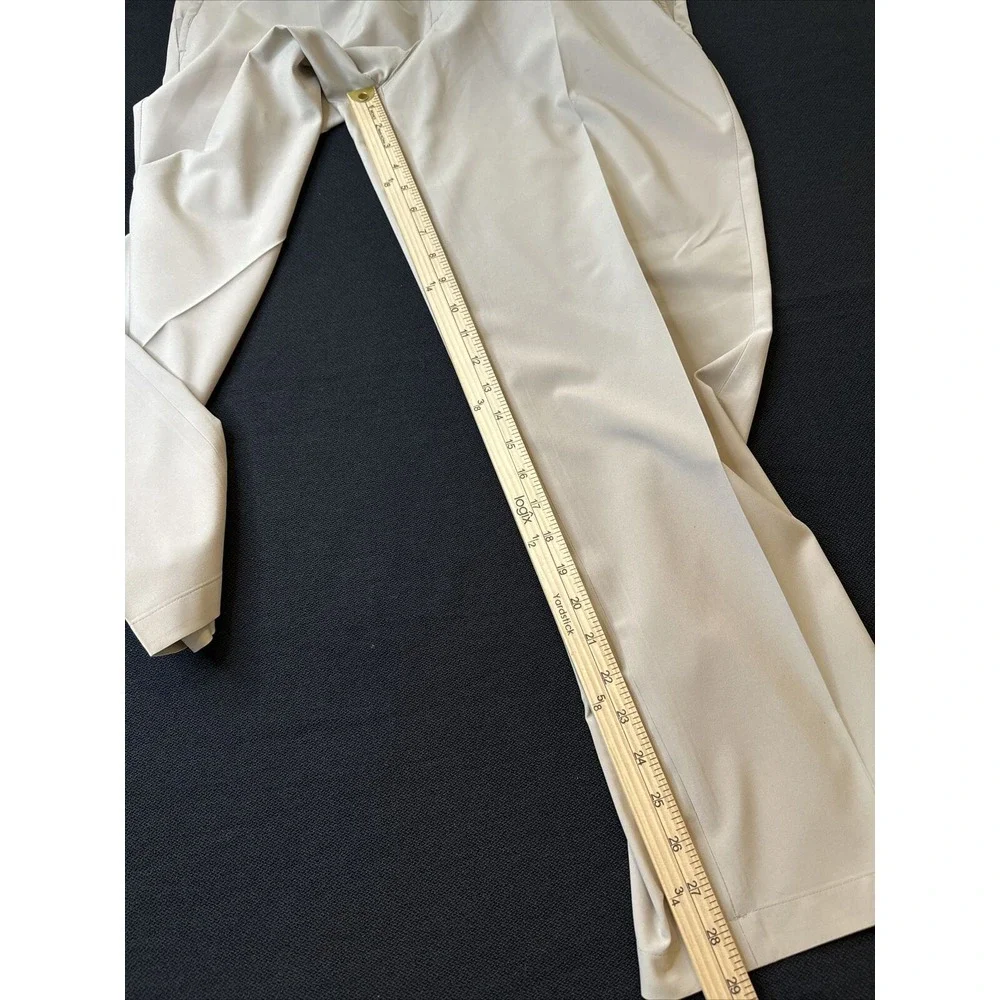 IZOD‎ 36x32 TAN Men's Golf Pants Flat Front Athletic/ Performance ~ EXCELLENT